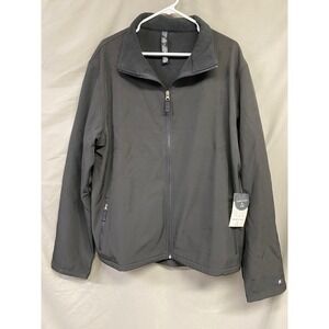 Kenneth Cole Active Soft Shell Zip Jacket Black XXL 2XL Mens Outerwear NWT
